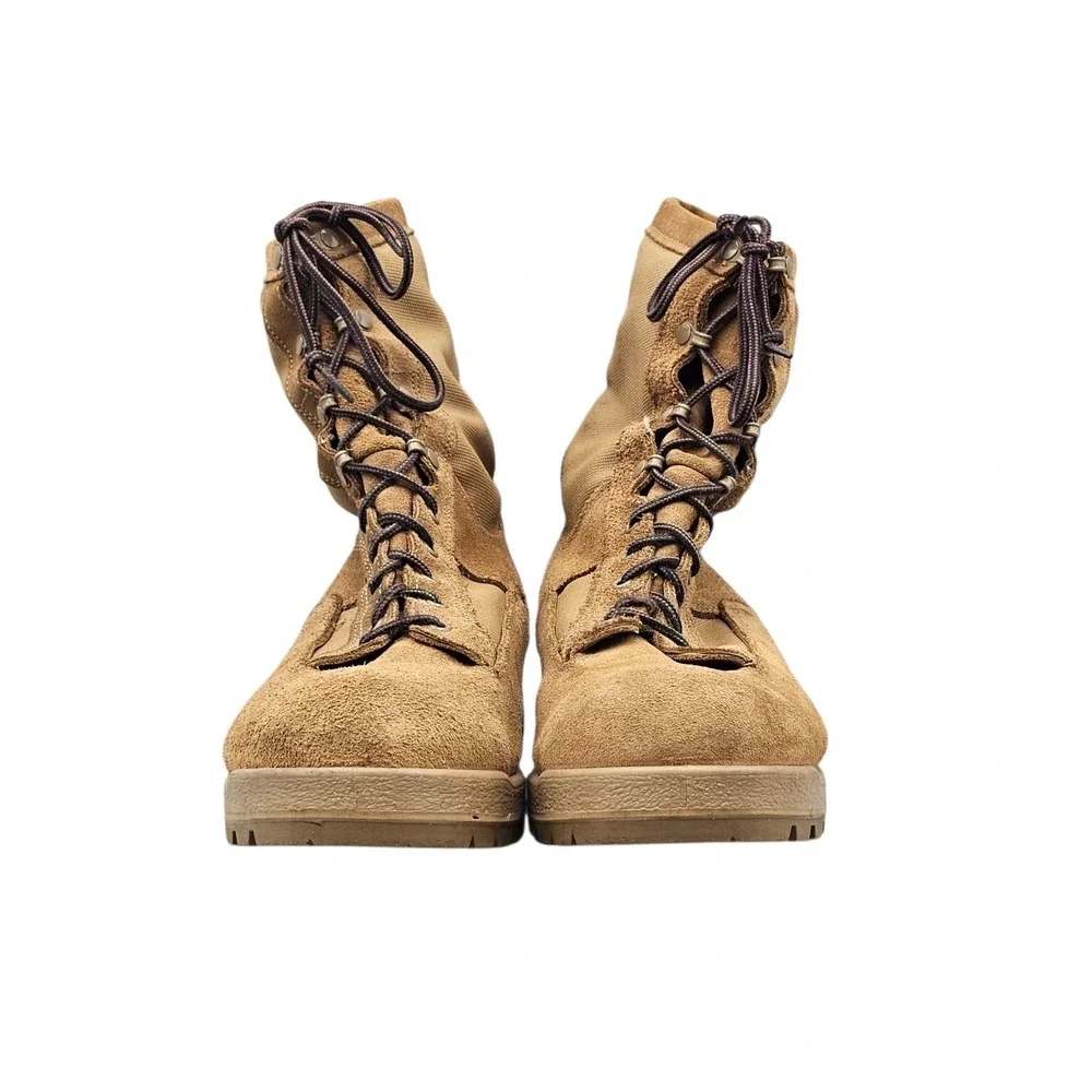 Belleville Men's Size 14 US EUC Tan Suede Gore-Tex Military Desert Combat Boots